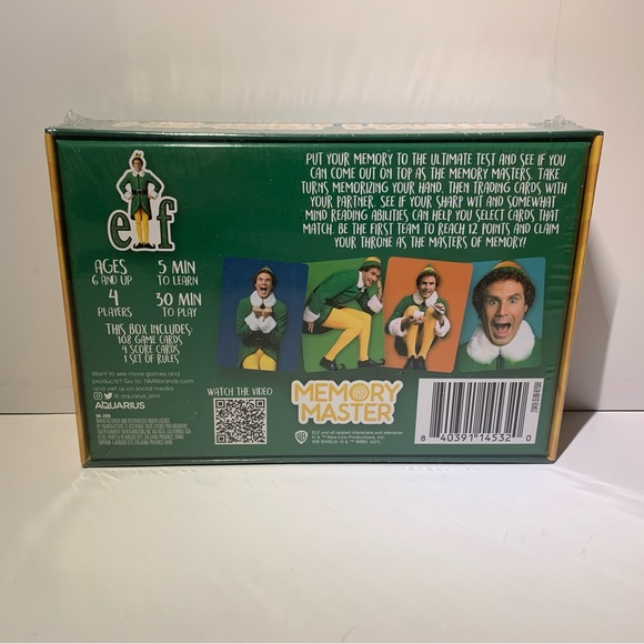 🎄 [2/$25] [BRAND NEW] ELF THE MOVIE MEMORY MASTER CARD GAME BY AQUARIUS 🎄 - Picture 2 of 6